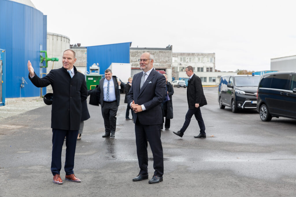 President külastas Ecobio biogaasitehast